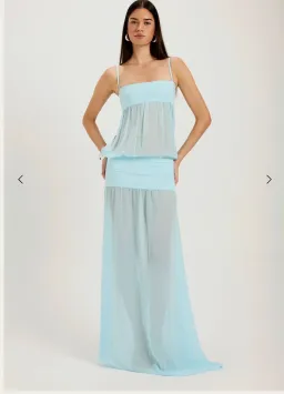 Ance Gria Romeo Gown Aqua - Size L for rent on The Volte - image 3