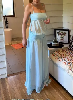 Ance Gria Romeo Gown Aqua - Size L for rent on The Volte - image 5
