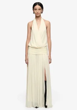 JASMIN V MAXI DRESS (lemon) - Size 12 for rent on The Volte - image 2