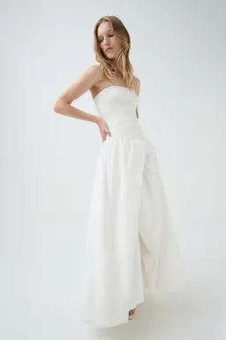 Violette Bubble Hem Maxi Dress for rent on The Volte - image 2
