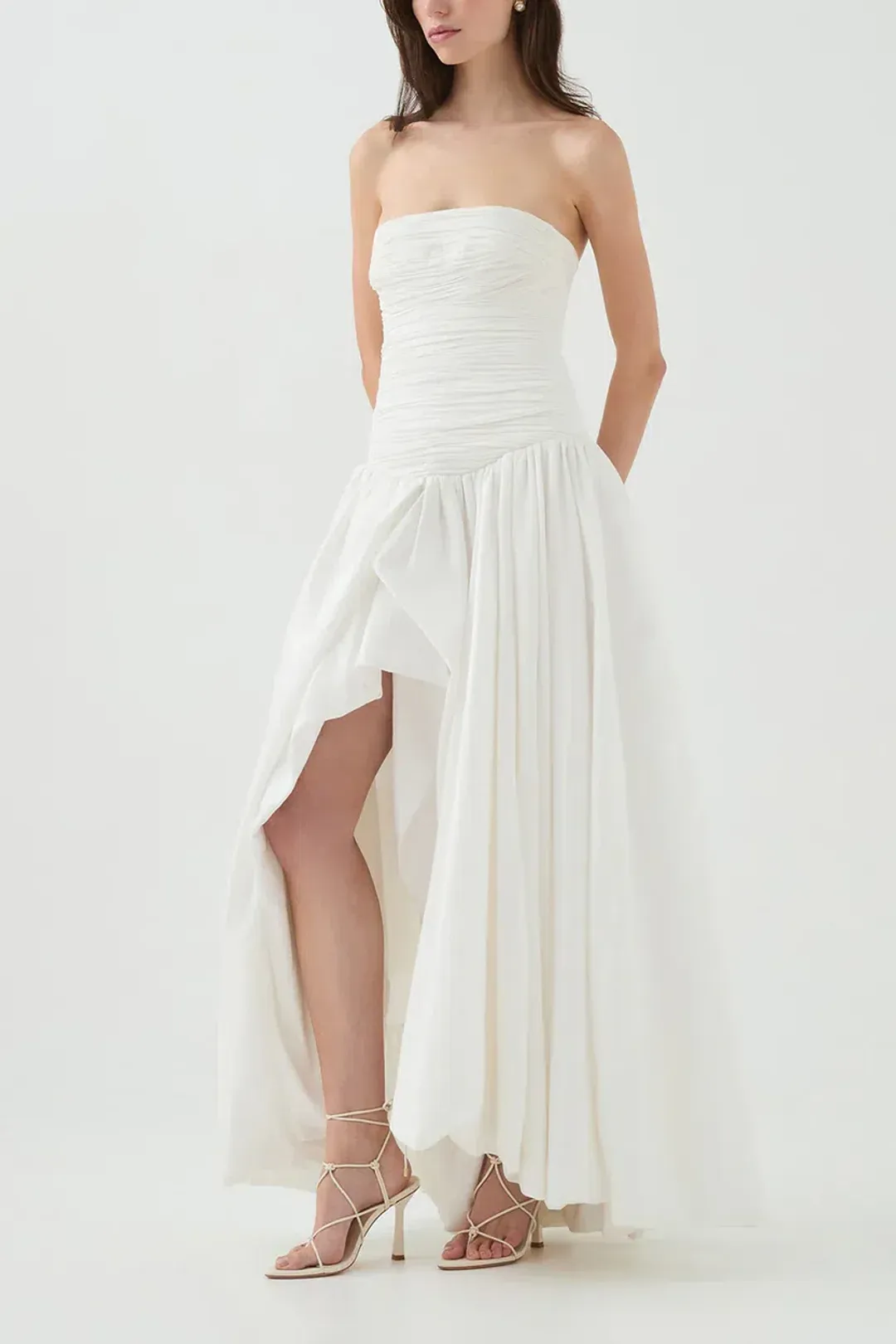 Violette Bubble Hem Maxi Dress for rent on The Volte - main image