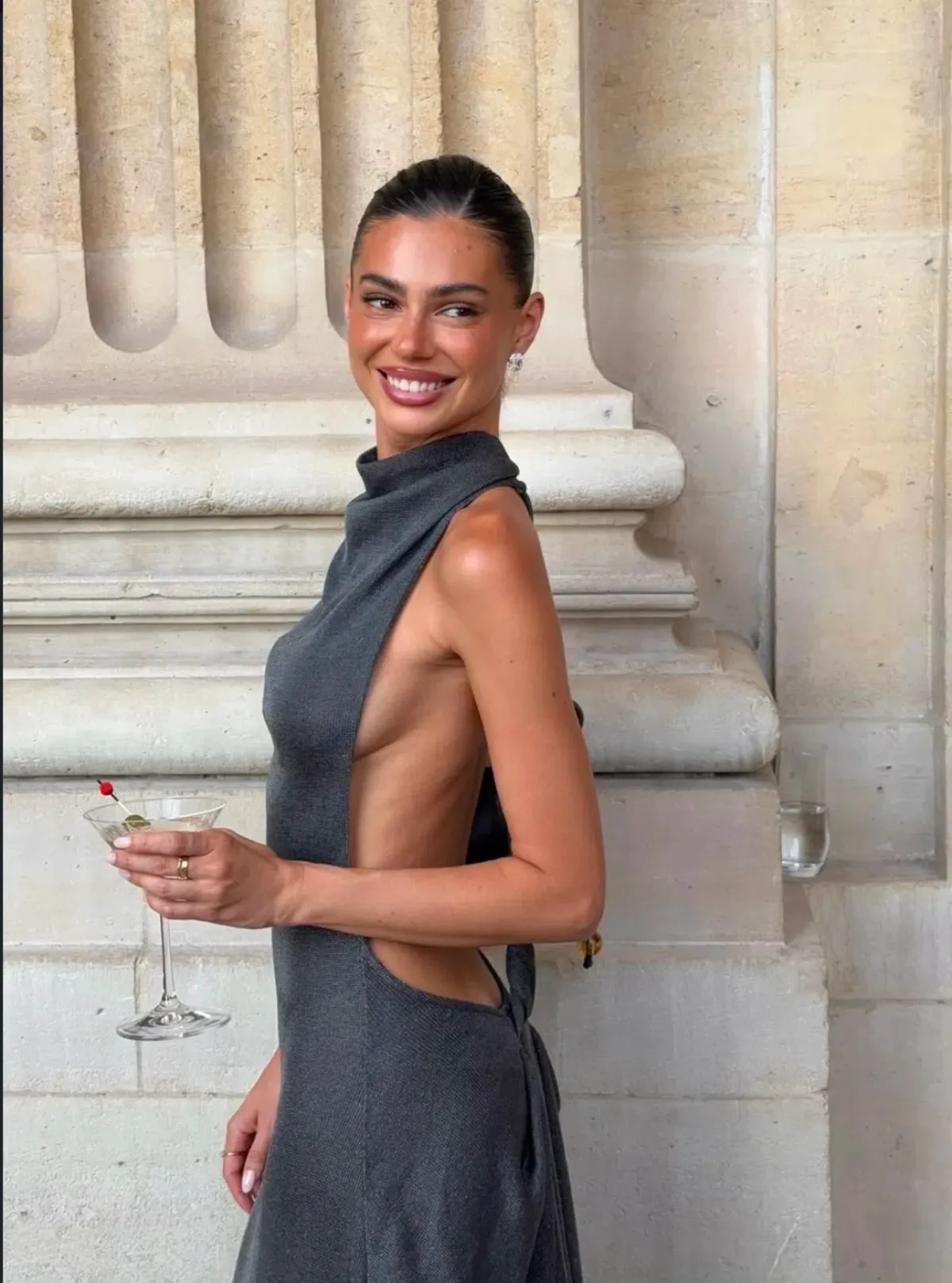 Romy Dress in Chrome Metalic / XS - Image 2