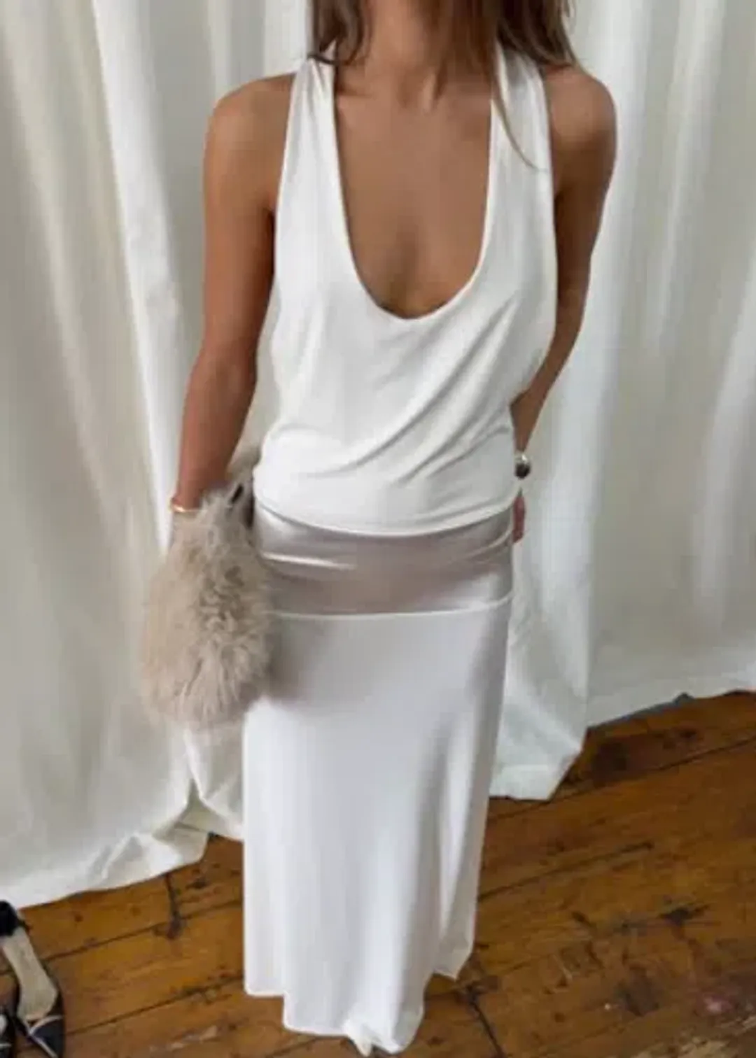 La Marie Serena Dress White size XS/S for rent on The Volte - main image