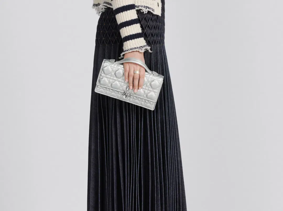 DIOR My Dior Wallet on Chain Silver for rent on The Volte - main image