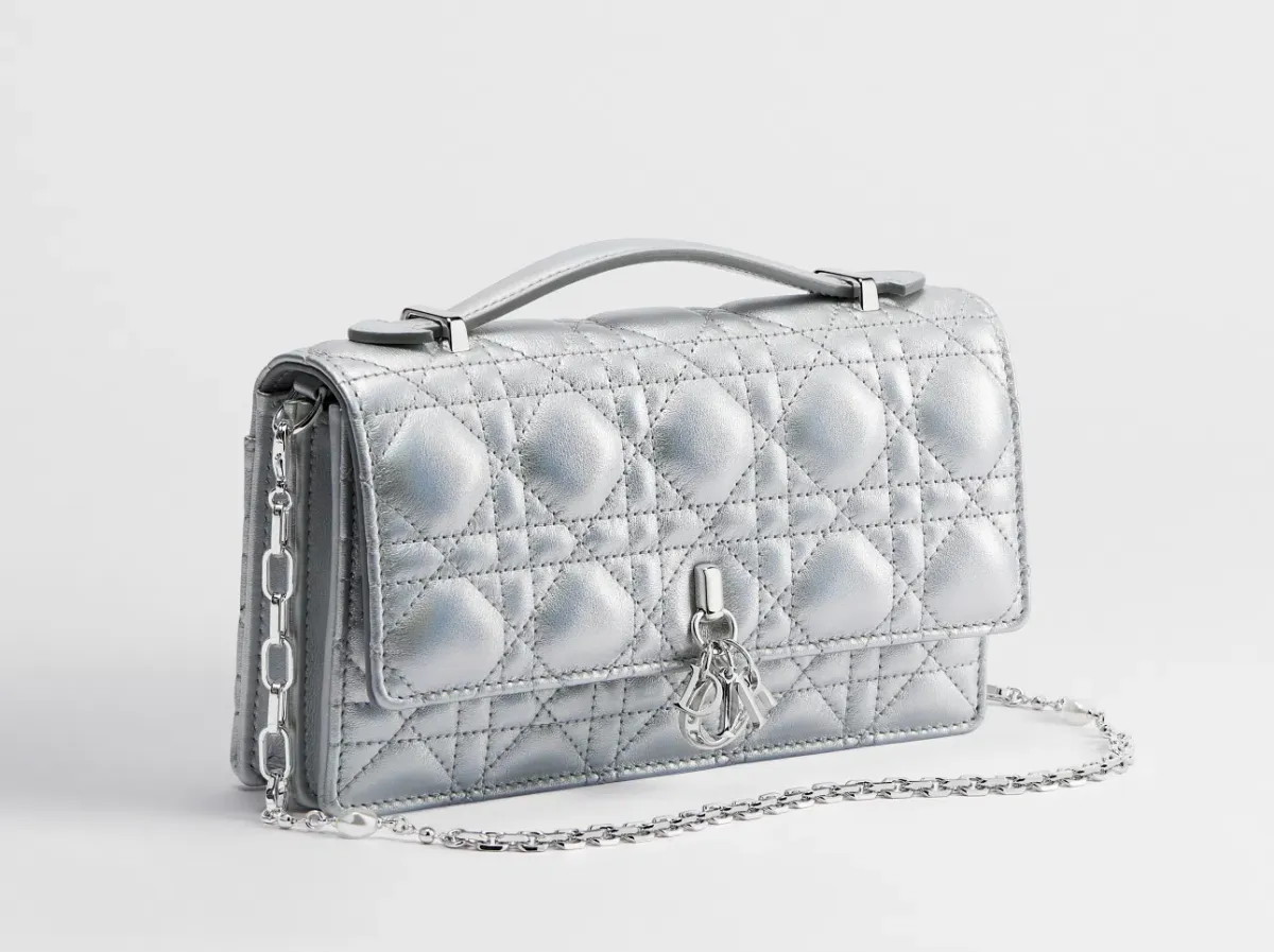 DIOR My Dior Wallet on Chain Silver - Image 3