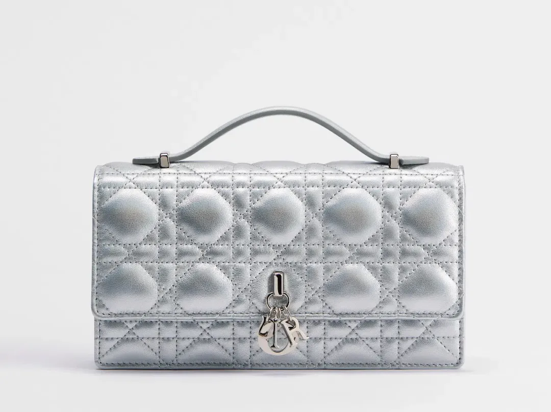 DIOR My Dior Wallet on Chain Silver for rent on The Volte - main image
