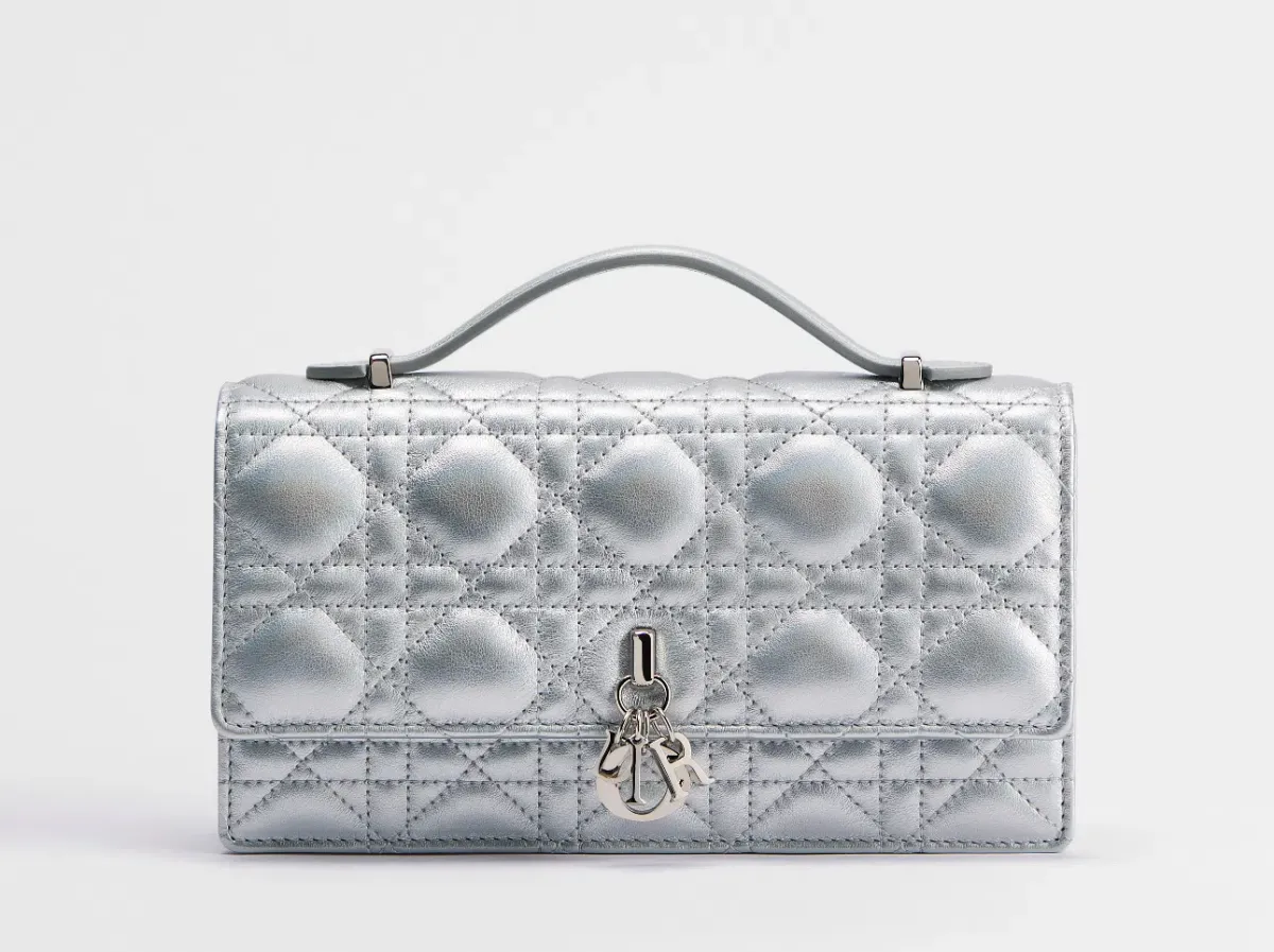 DIOR My Dior Wallet on Chain Silver for rent on The Volte - main image