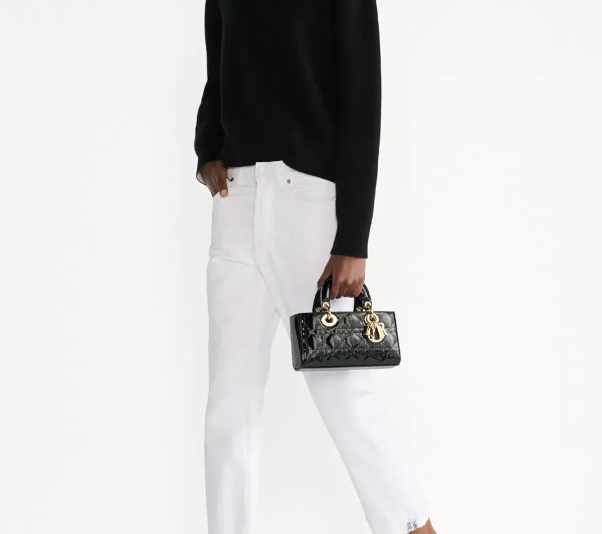 DIOR Lady D-JOY Patent Black - Image 2