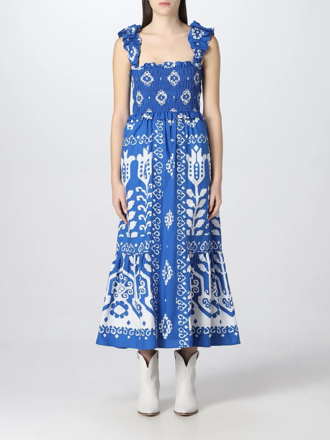 This Sea New York Sonia Smocked Dress L for rent on The Volte - main image