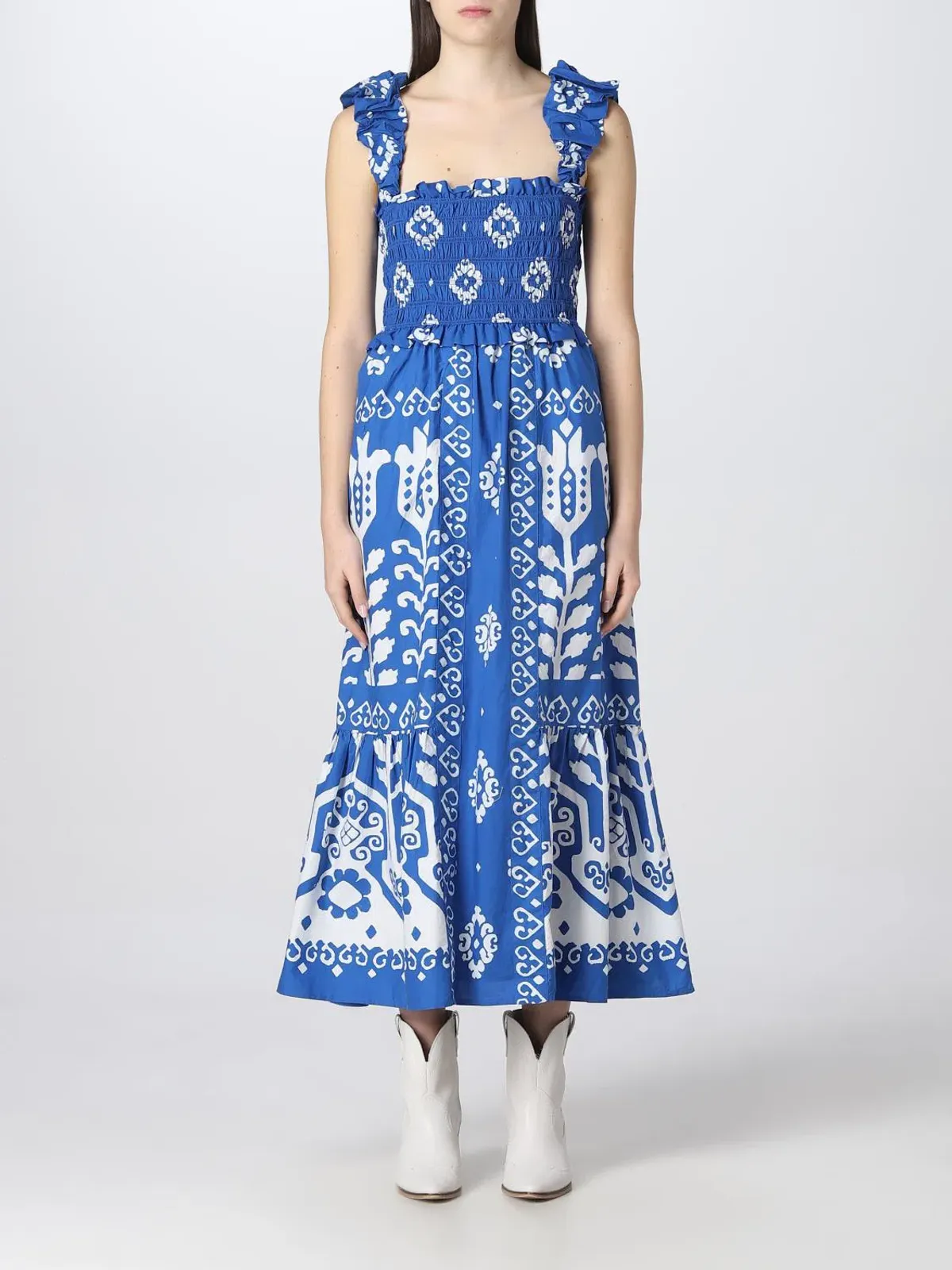 This Sea New York Sonia Smocked Dress L - Image 5