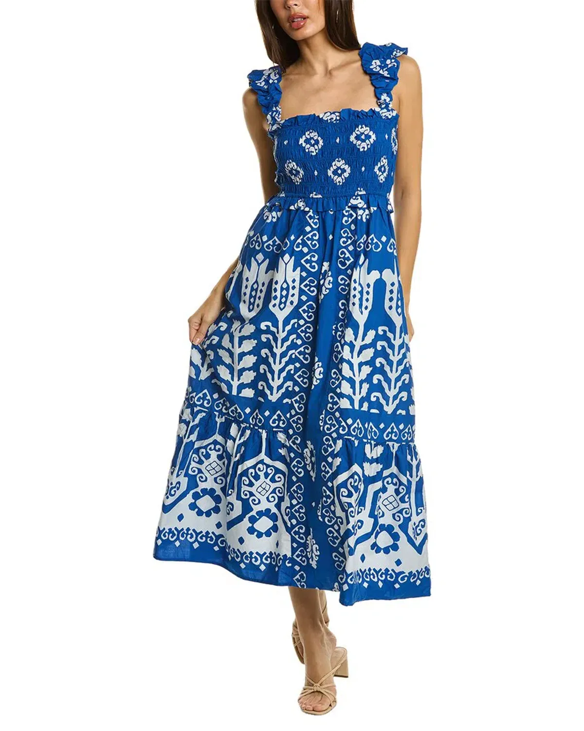 This Sea New York Sonia Smocked Dress L for rent on The Volte - main image