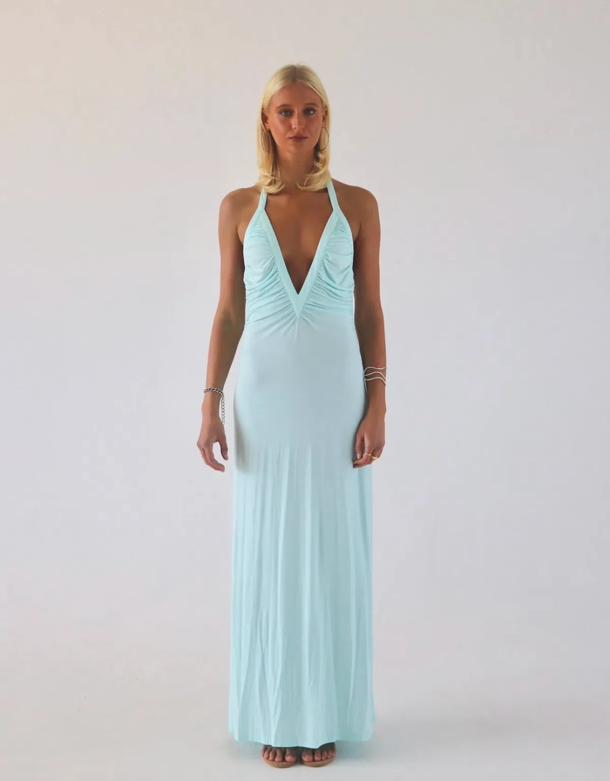 SOLAMUSA Angelina maxi Aqua Size XS / AU 6 for rent on The Volte - main image