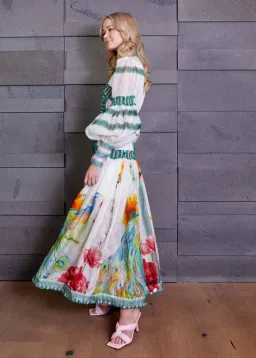 Arabian Nights Maxi Dress by Mackenzie Mode size 12 for rent on The Volte - image 3