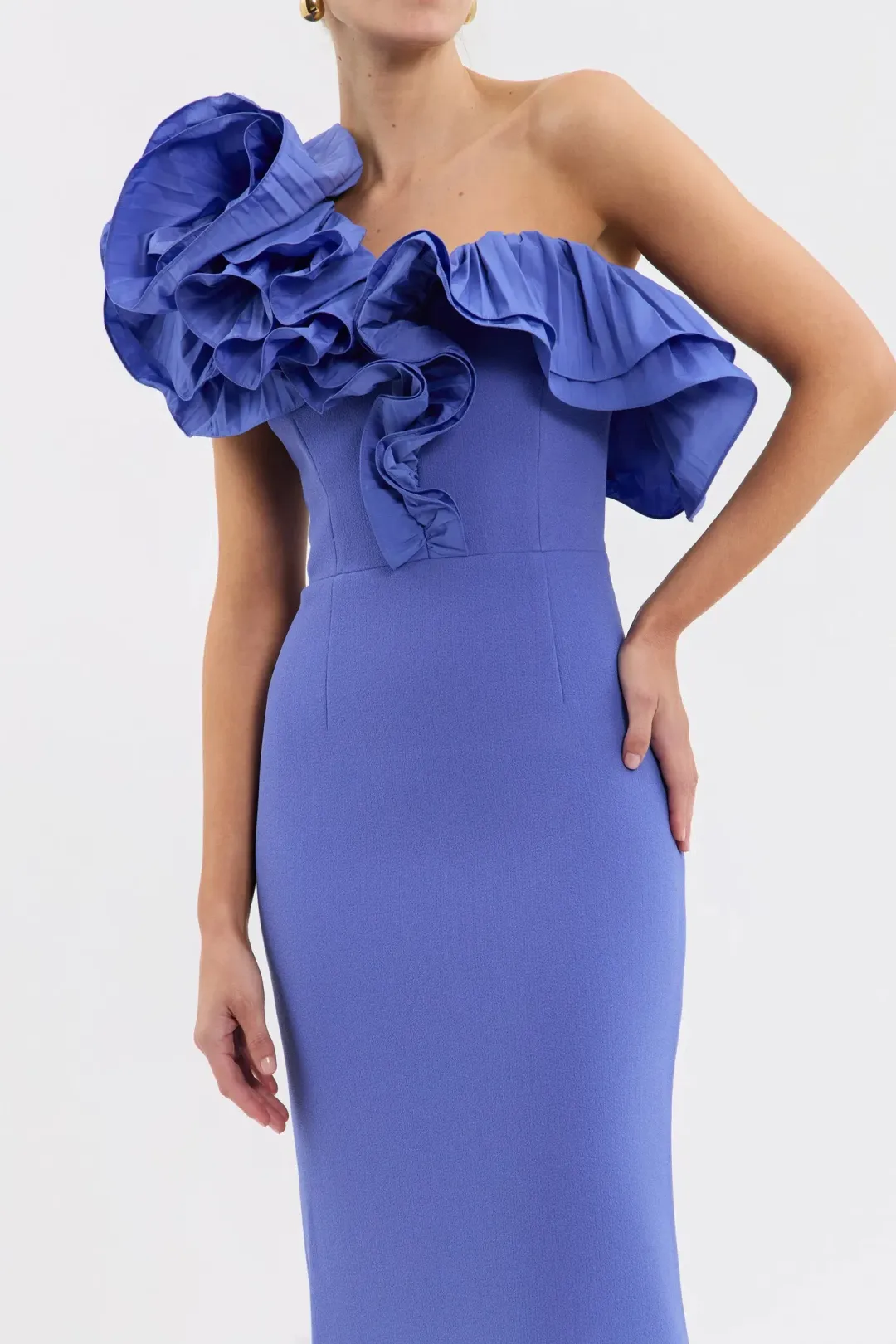 Rebecca Vallance Ella Gown Blue Size 6 for rent on The Volte - main image