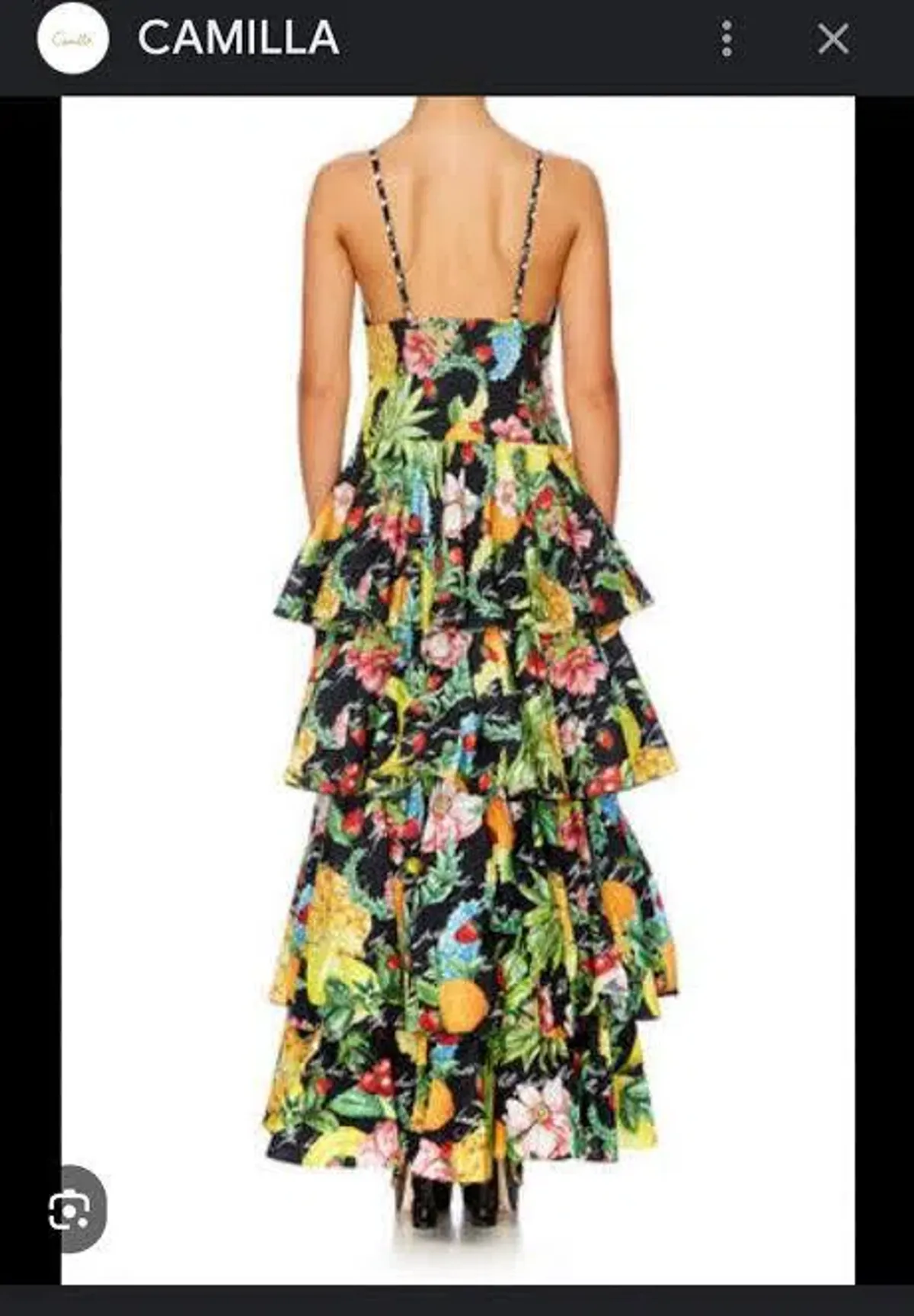 Camilla "Call Me Carmen" Gathered Tiered Maxi Dress - Image 3
