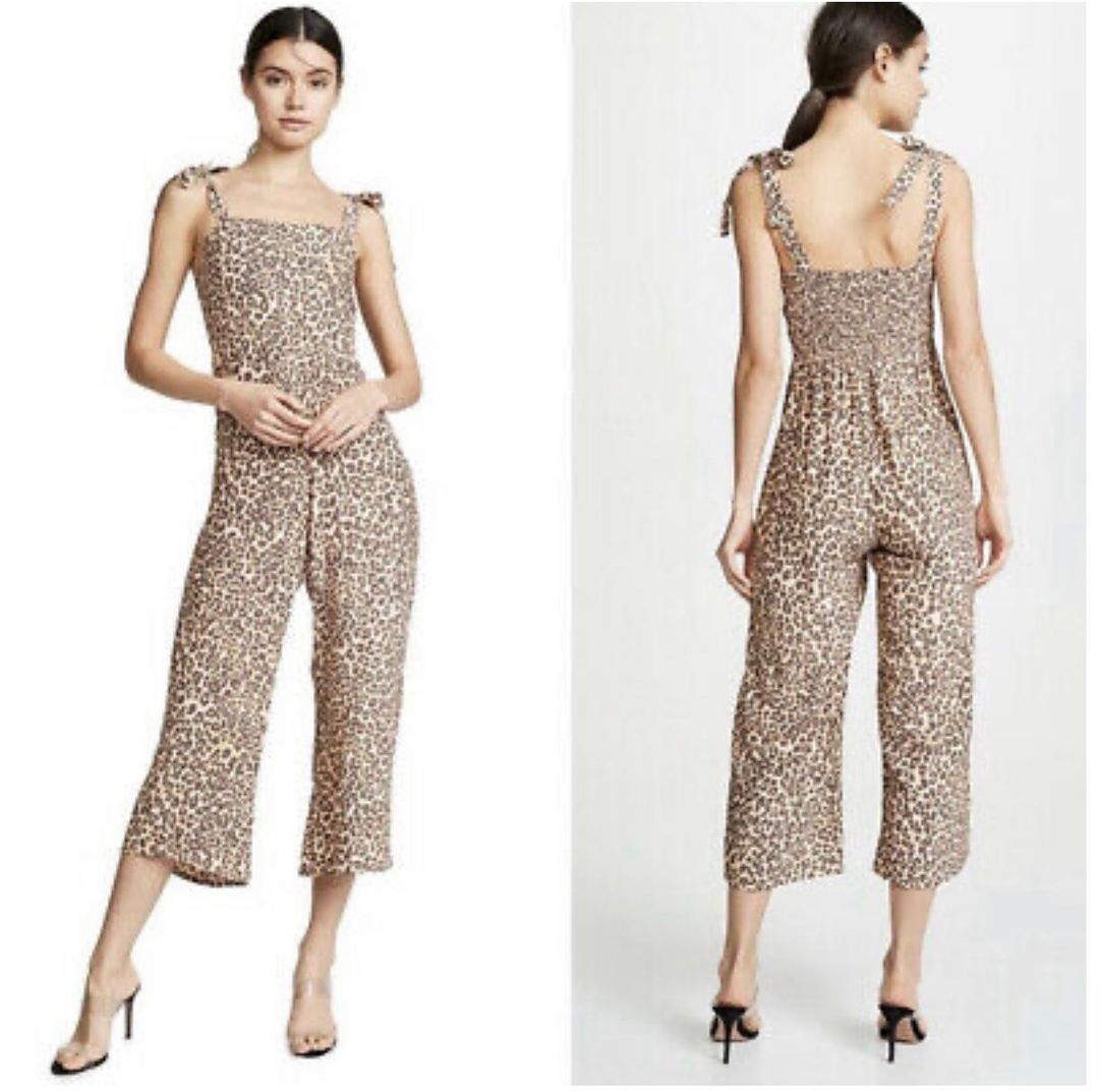 Faithfull The Brand Elsa Jumpsuit Mila Animal Print size for rent on The Volte - main image