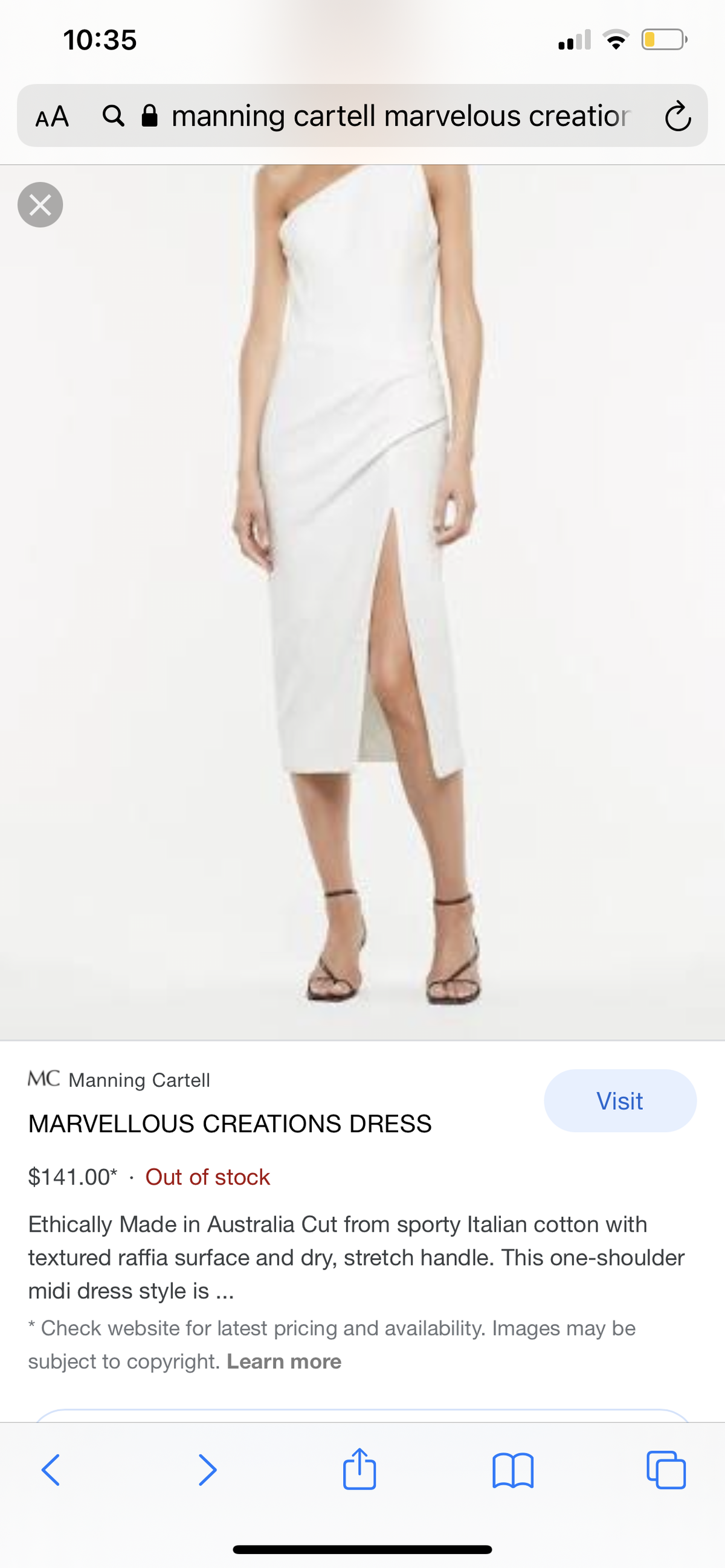 Manning Cartell Marvellous Creations Dress White size 8 - Image 5