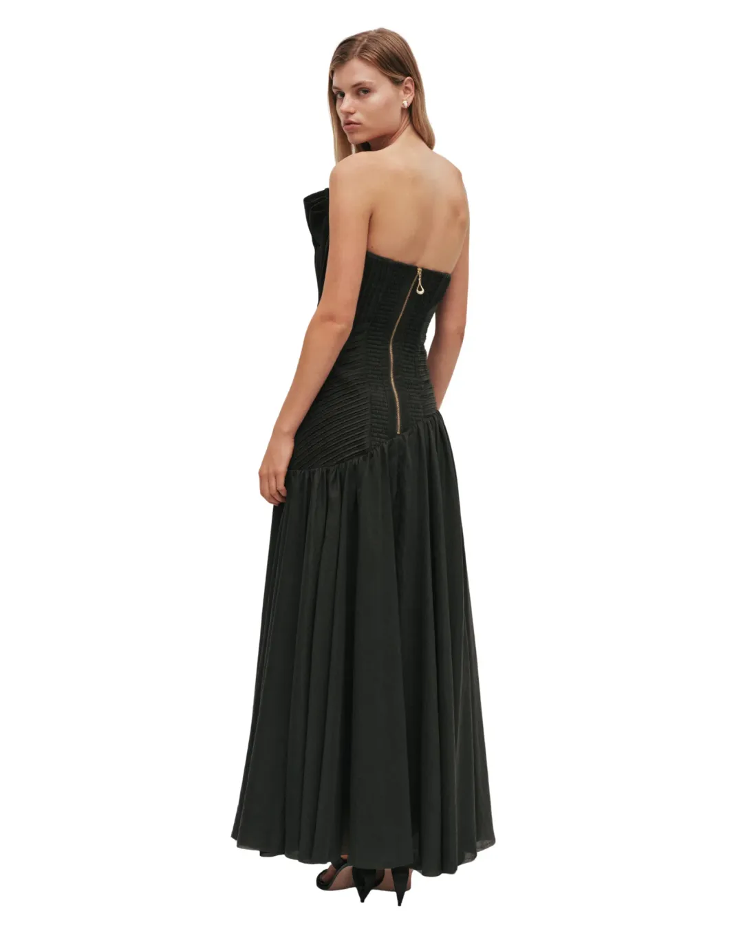 Aje Aquiline Gown Hunter Green Size 10 for rent on The Volte - main image