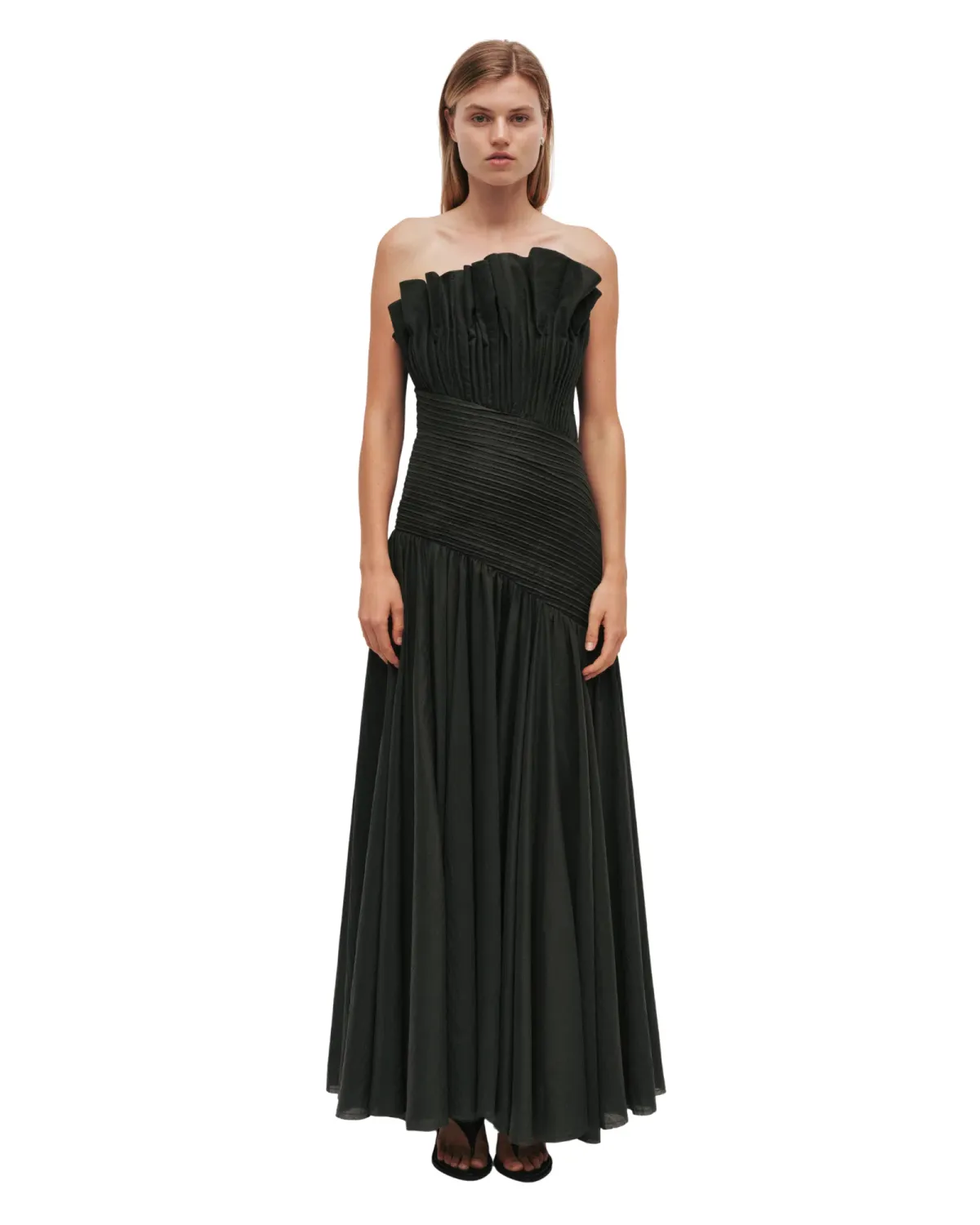 Aje Aquiline Gown Hunter Green Size 14 - Image 2