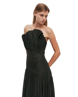 Aje Aquiline Gown Hunter Green Size 14 for rent on The Volte - image 4