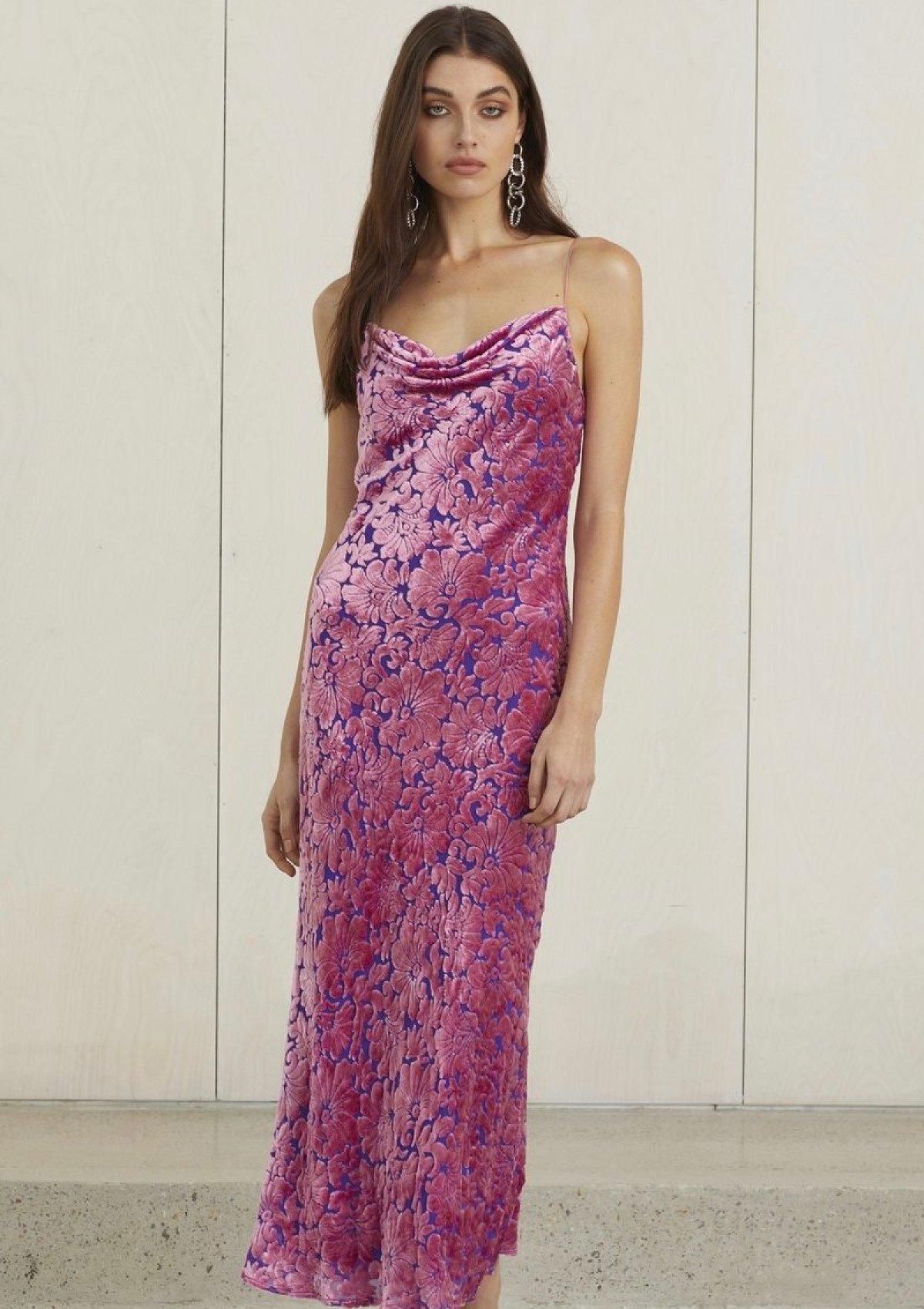 Bec & Bridge Boogie Nights Midi Dress Violet Size 10 - Image 1