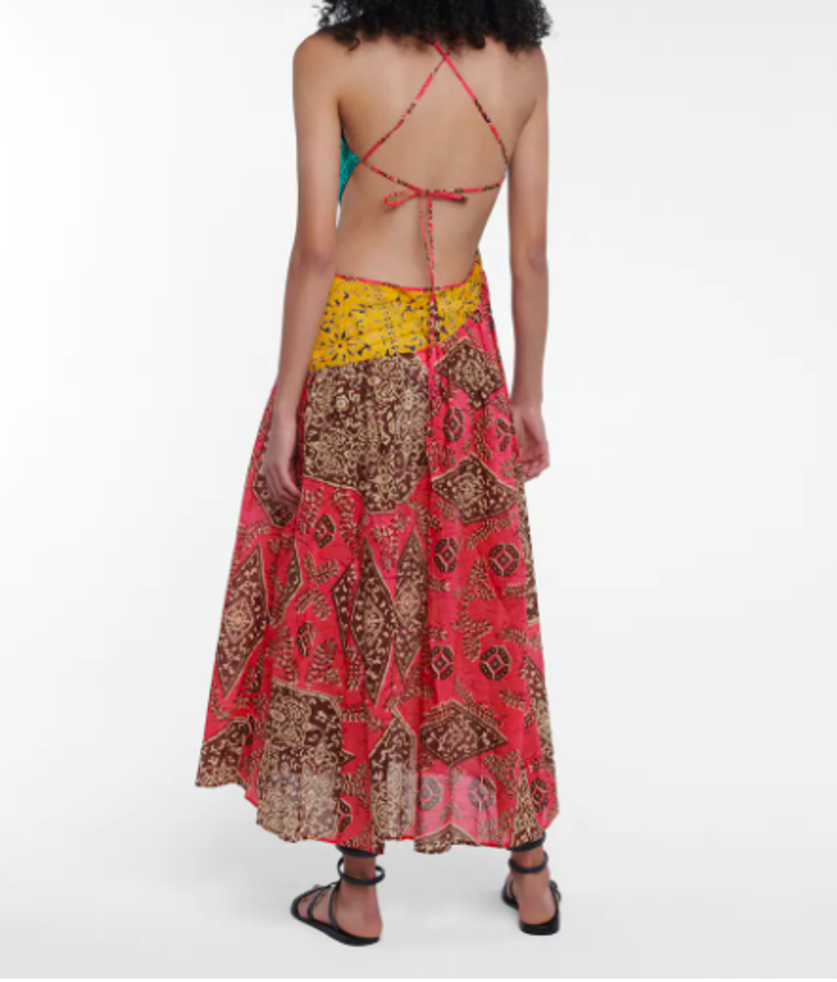 Zimmermann Lulu Asymmetric Dress Print Size 8 - Image 3