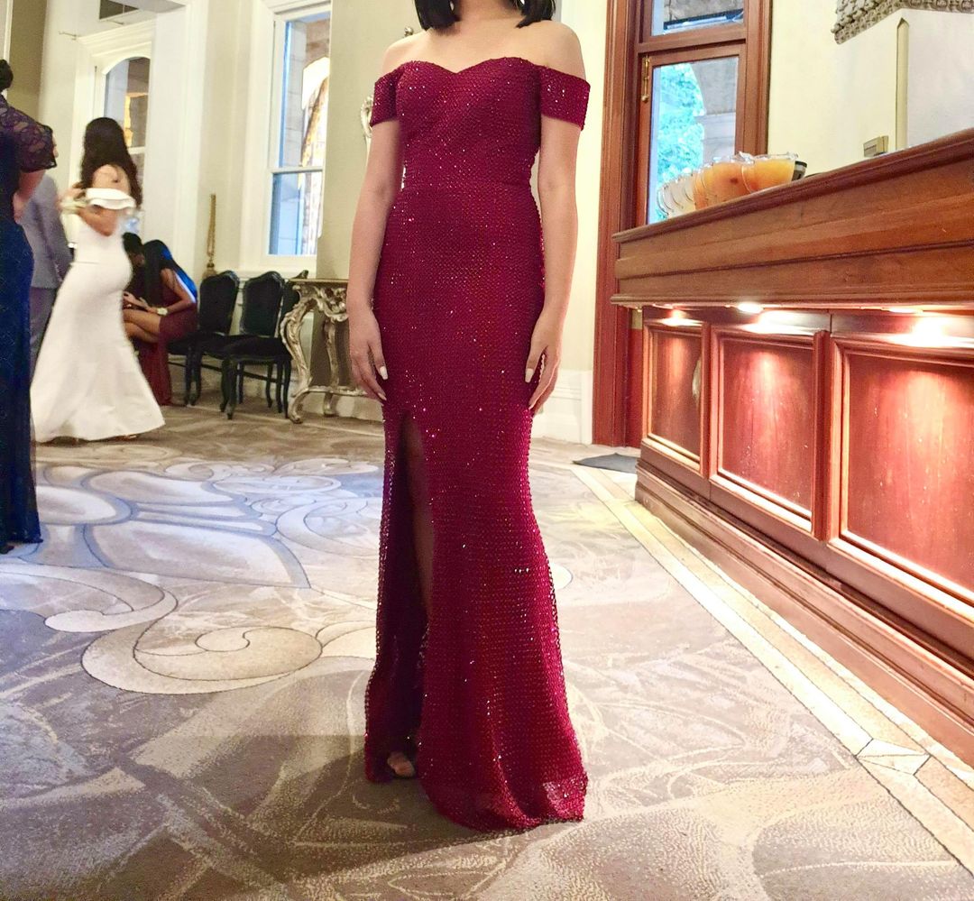 PORTIA AND SCARLETT Red Prom Dress Size 8 for rent on The Volte - main image