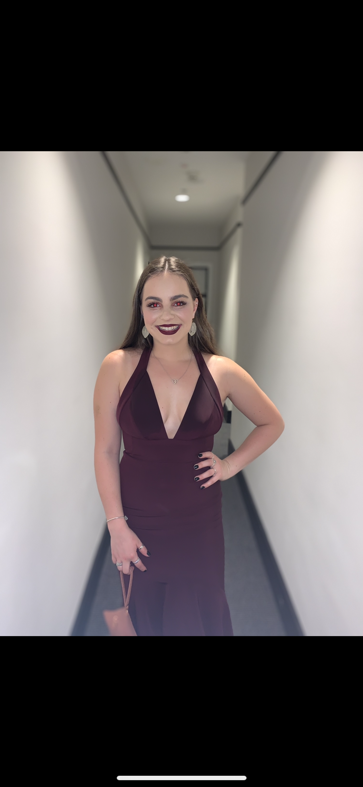 Sheike Wine Dress - Image 2