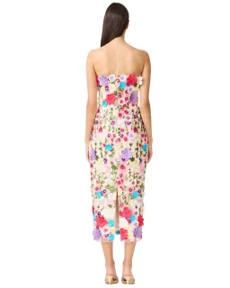 Elliatt Rosette Strapless Midi Dress Floral Size L for rent on The Volte - image 4