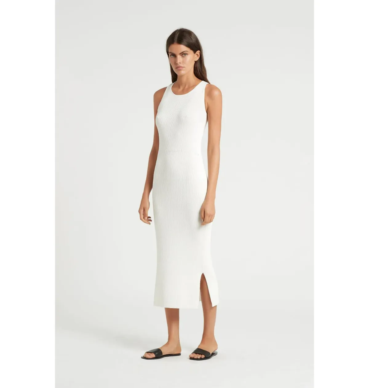 Sir The Label Marcelle Open Back Midi Dress White Size 0 / AU 6 for rent on The Volte - main image