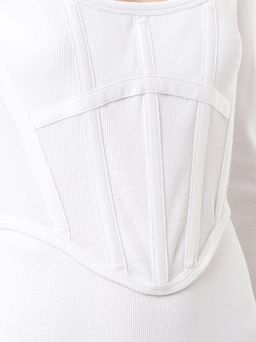 Dion Lee Rib Corset Mini Dress White Size 6 for rent on The Volte - image 3