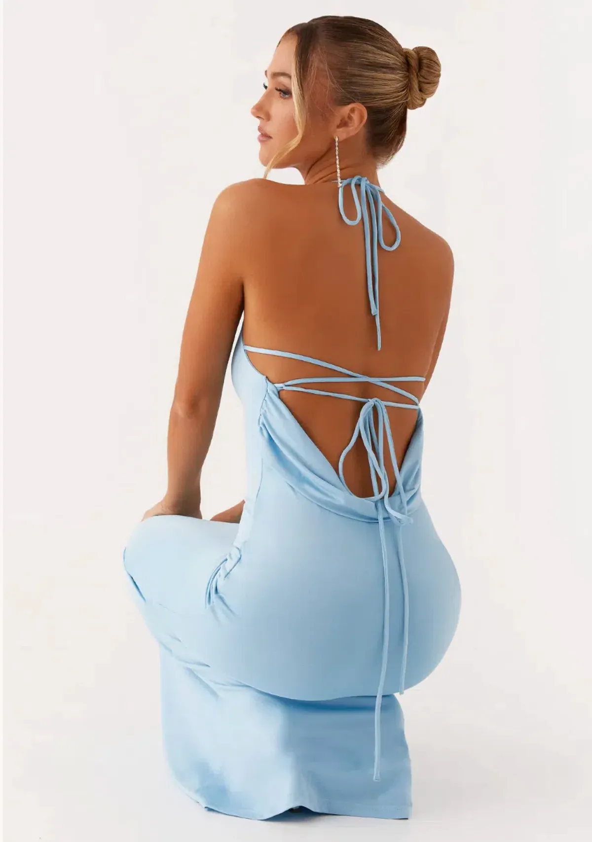 Peppermayo Talk About Us Maxi Dress - Blue, Size 4 - Image 4
