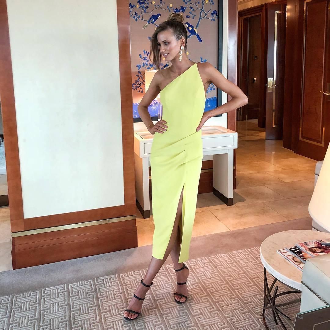 Manning Cartell - Radar Love Dress in Nuclear Yellow sz 8 for rent on The Volte - main image
