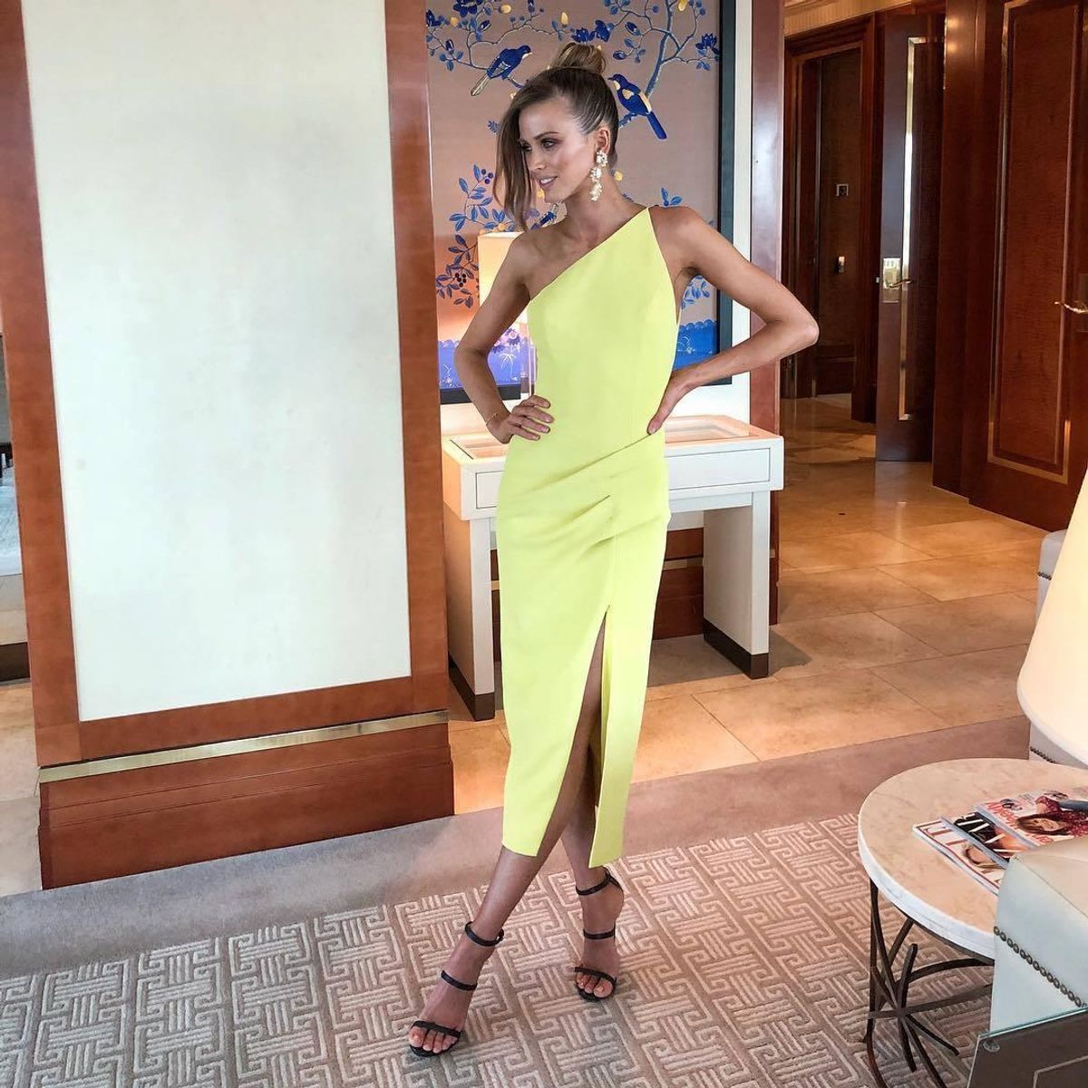 Manning Cartell - Radar Love Dress in Nuclear Yellow sz 8 for rent on The Volte - main image