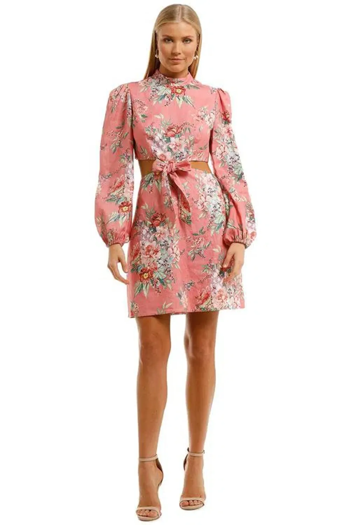Zimmermann The Bellitude Bow Front Dress in Watermelon Size 6 - Image 2