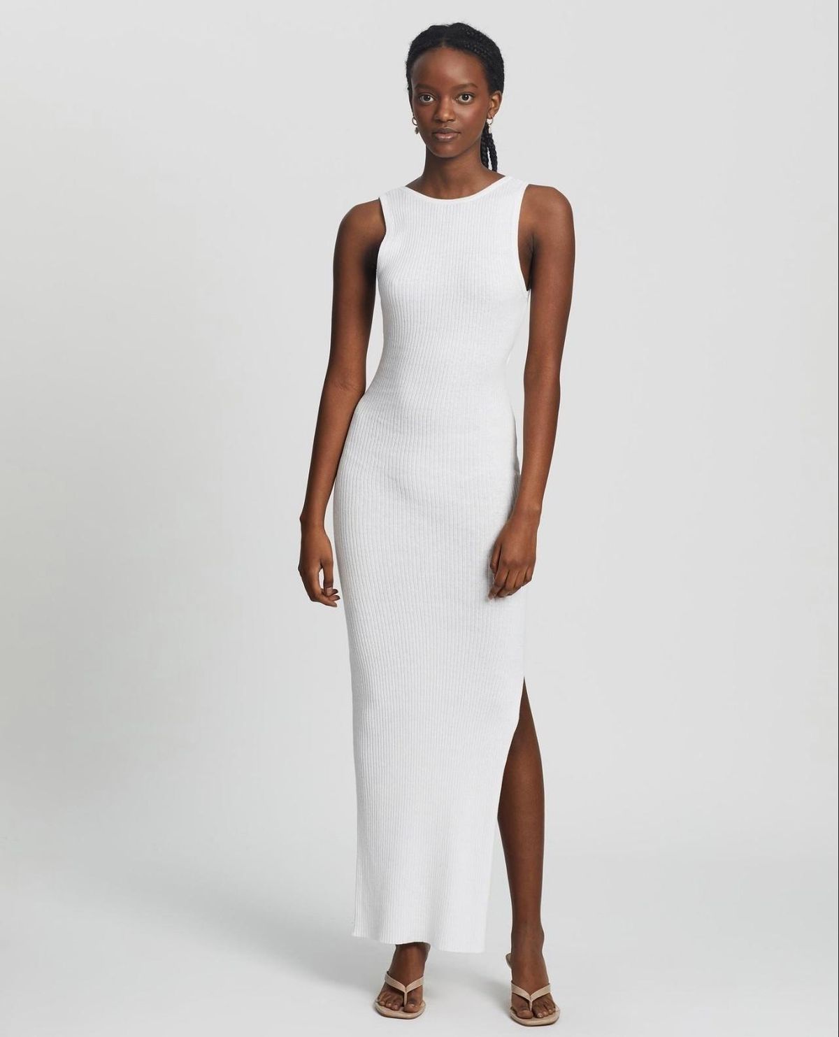 Bec & Bridge Midi Dress White Size 14 - Image 3