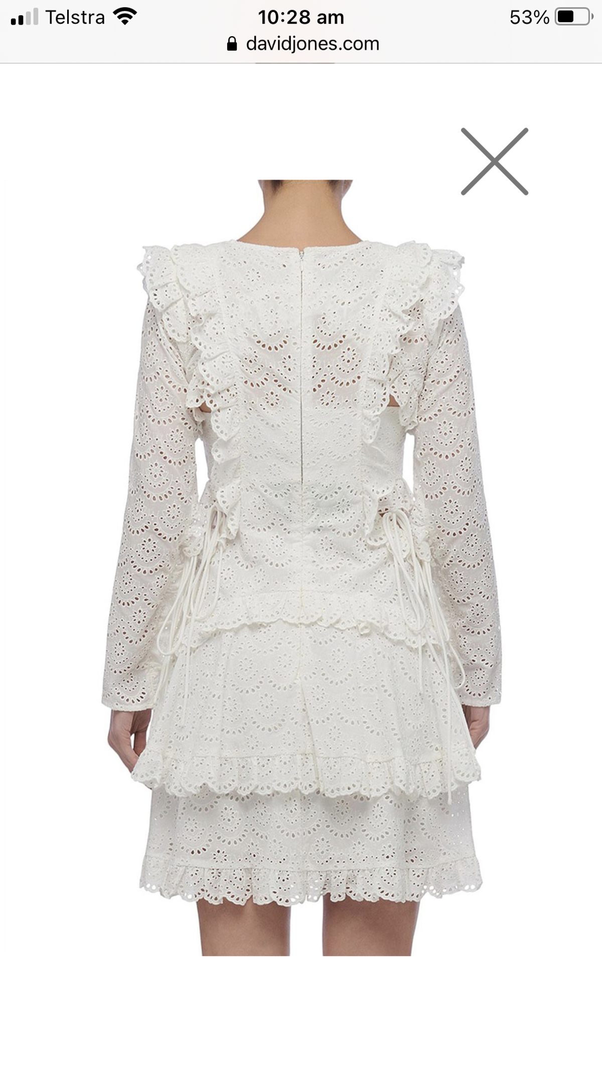 Thurley Ebony Dress - white - size 14 - Image 2
