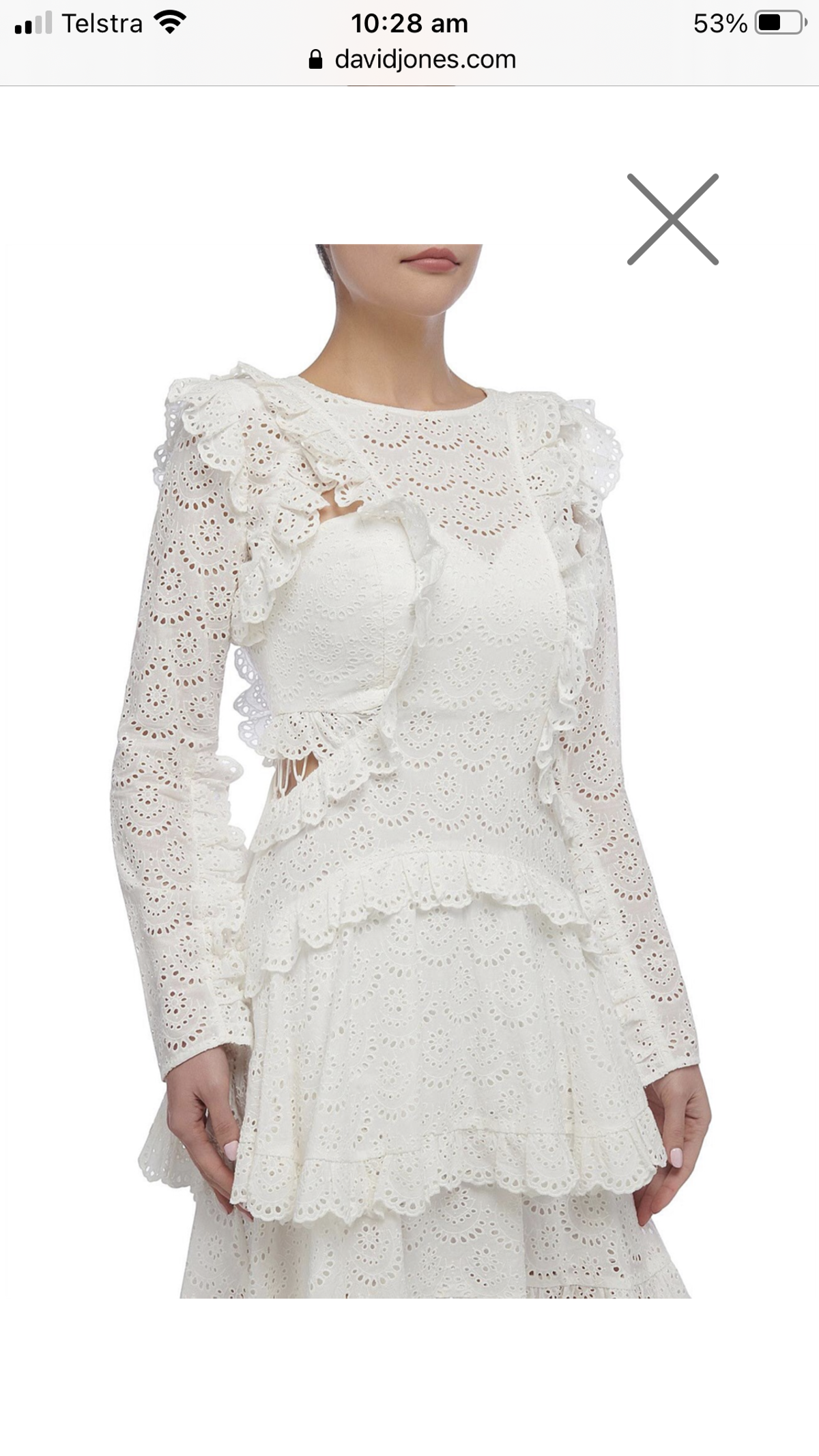 Thurley Ebony Dress - white - size 14 - Image 3