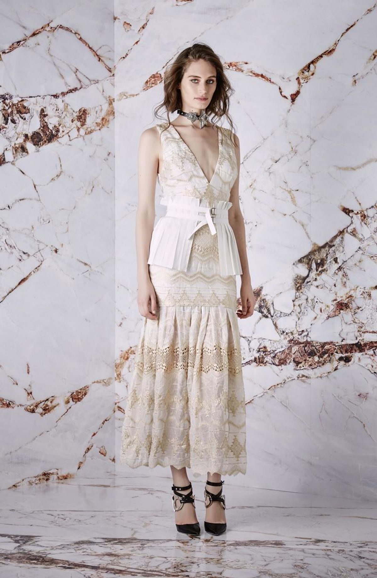 Asilio Before the Blaze Dress Cream Size 8 - Image 1