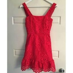 Coral Red Kookai Cocktail Dress Size 8 for rent on The Volte - image 2