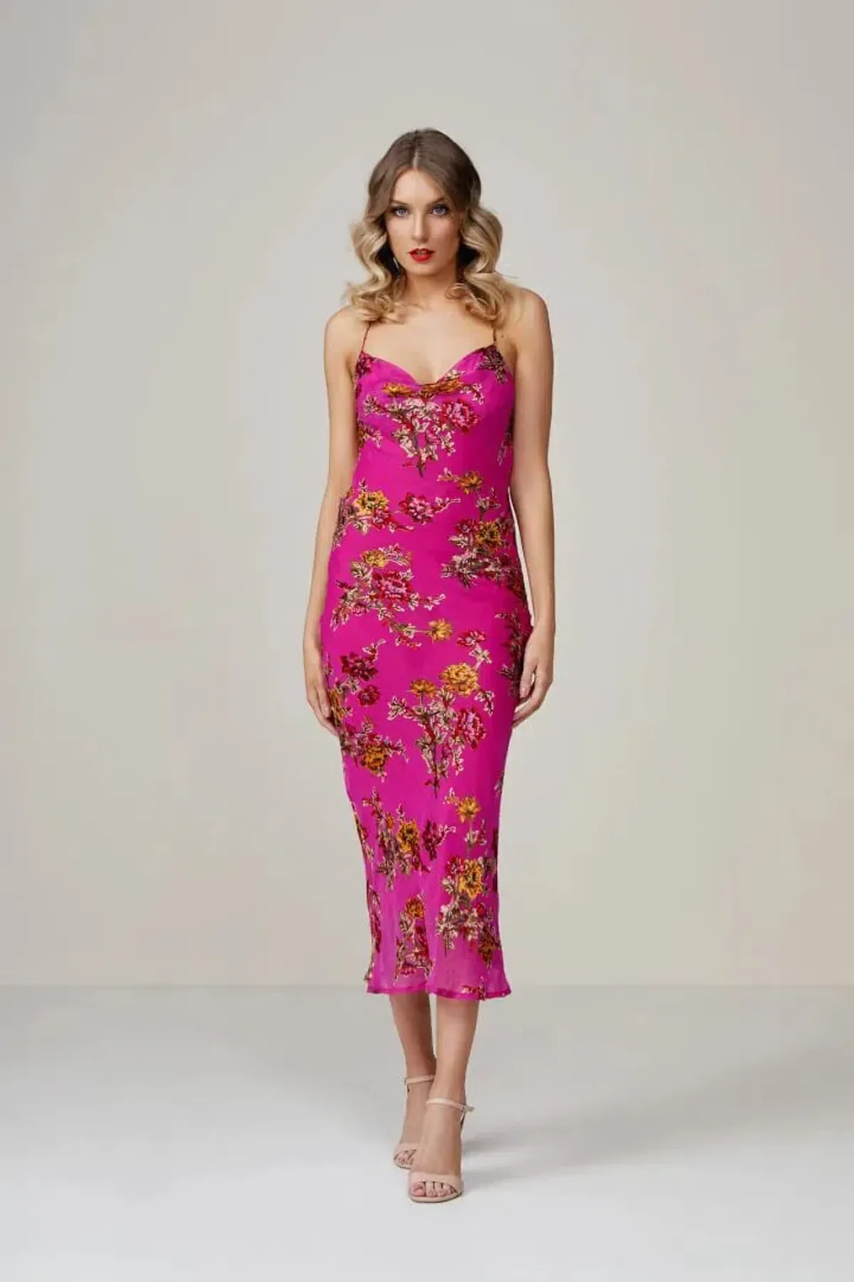 Rat & Boa Kiki Pink Dress Floral Size 8 for rent on The Volte - main image