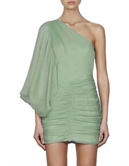 Shona Joy One Shoulder Desi Mini Dress for rent on The Volte - image 3