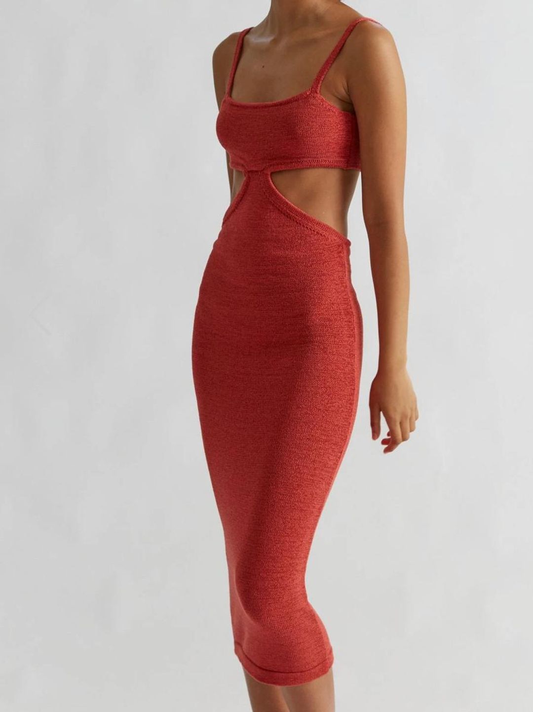 Henne Ineke Dress Red Size 6 for rent on The Volte - main image