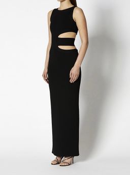 Scanlan Theodore Crepe Knit Gown Black Size 8 for rent on The Volte - image 2