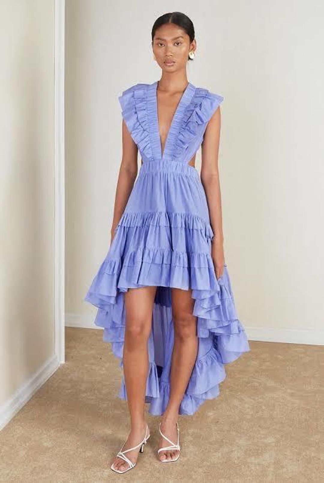 Magali Pascal Botanica Dress Purple Size AU 6 for rent on The Volte - main image