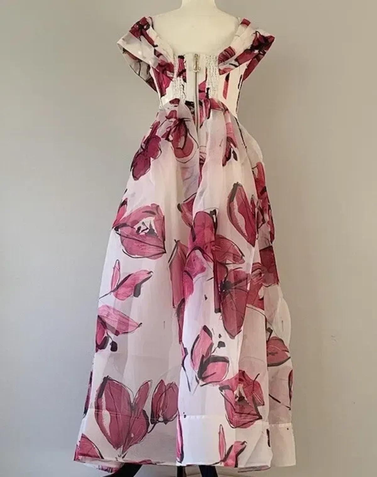Aje Cordelia Corseted Maxi Dress Falling Florals - Image 3