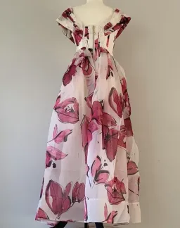 Aje Cordelia Corseted Maxi Dress Falling Florals for rent on The Volte - image 3