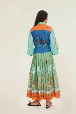 Alemais Surrealist Summer Shirtdress size 10 for rent on The Volte - image 4