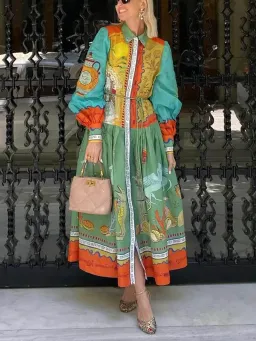 Alemais Surrealist Summer Shirtdress size 10 for rent on The Volte - image 1