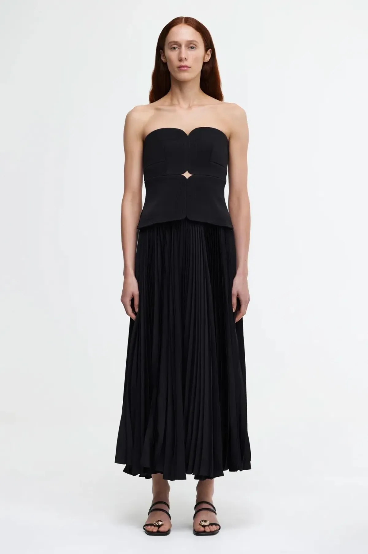 Acler Avonlea Midi Dress Black Size 12 - Image 1